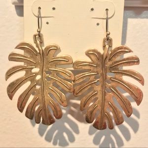 Lucky Brand Leaf Earrings